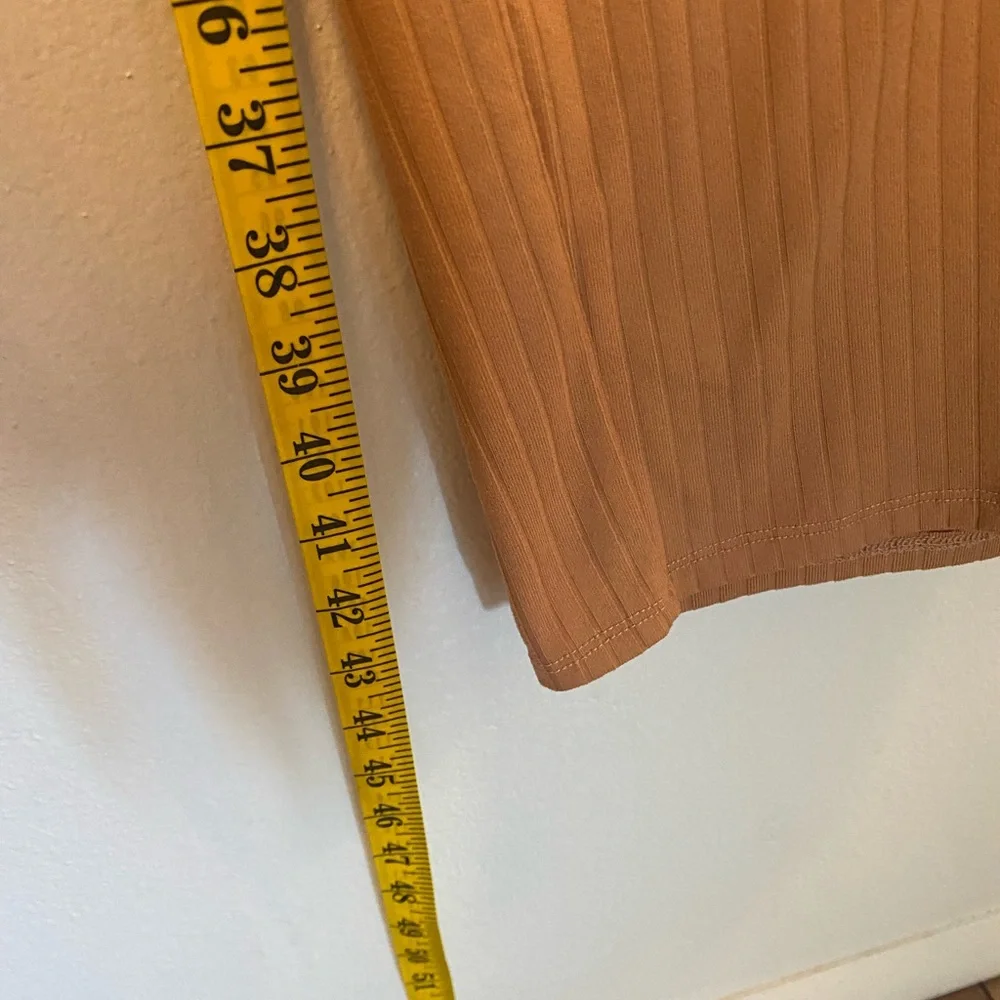 Front Button Tan Dress - Picture 4 of 4